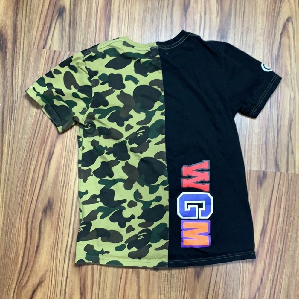 A Bathing Bape Women Split TShirt Camo/Black (M) - Picture 2 of 14